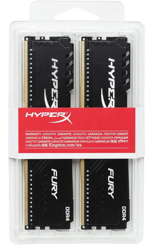 Memórias Hyperx Fury 32gb (2x16gb) Cl18 Ddr4 3600mhz