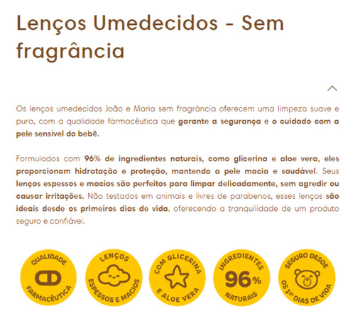 Lenço Umedecido João E Maria Rn Cimed Sem Fragrância 90 Unid