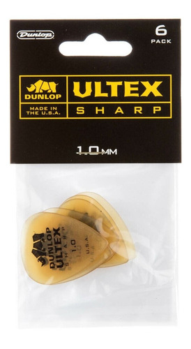 6 Plumillas Dunlop Ultex Sharp 1.00 433p1.00
