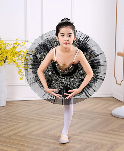 Leotardos Con Falda Para Niña, Traje De Baile De Ballet Con