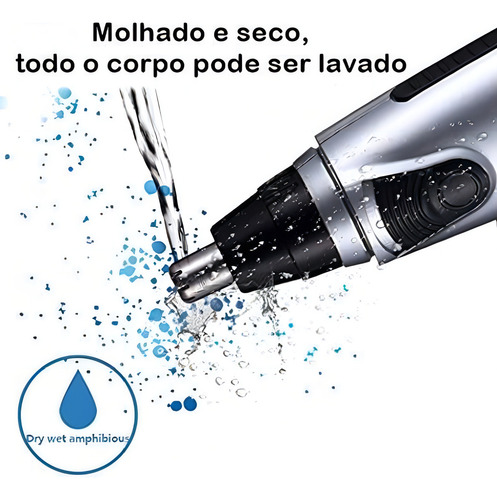 Maquininha Lamina Multiuso De Tirar Pelos Nariz E Orelha