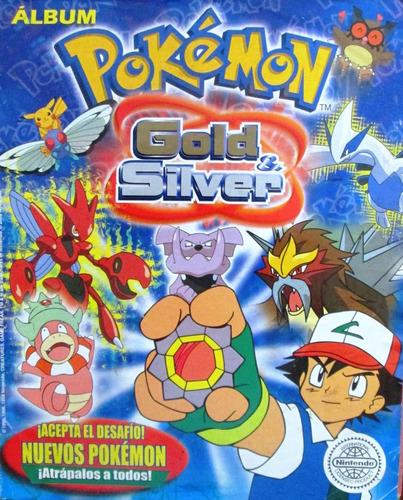 Barajitas Álbum Pokémon Gold & Silver Nintendo 2000