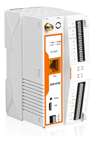 Plc-gateway Usr-m100-hmgl Wan + 4g/lte, 1 Rs485, 1 Rs485/232