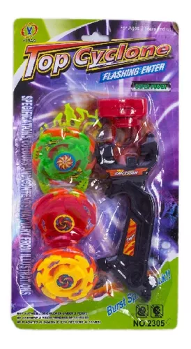 Pião Lançador Beyblade Top Cyclone