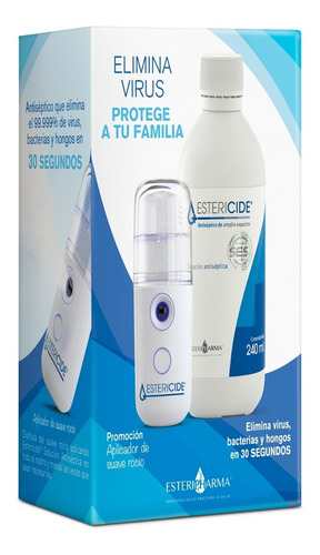 Sanitizador Portátil Y Estericide Sol. Antiséptica 240ml.