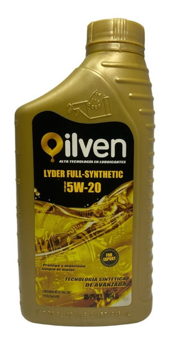 Aceite Oilven Lyder 5w20 Ful Sintetico