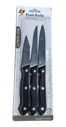 Juegos De Cuchillo Mesa Acero Inoxidable 3 Unidad Cocina