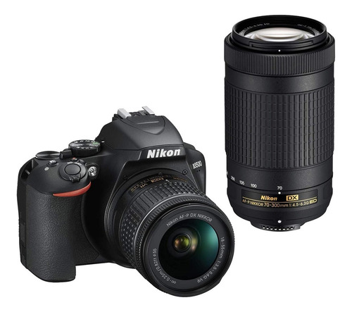 Camara Nikon Kit D3500 24mp Lente 18-55 Vr + 70-300 Fhd Dimm