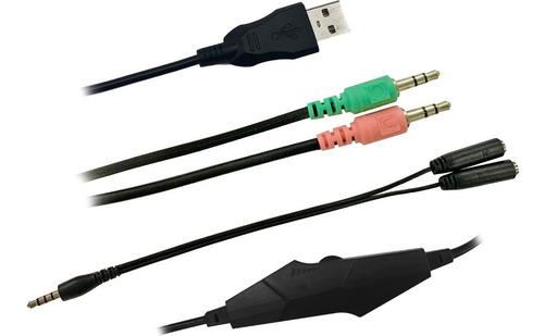 Auricular Pc C/ Mic Y Rgb Apto P S 4 Usb 3.5mm Gtc