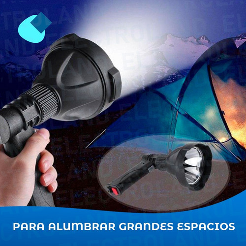 Imagen 7 de 10 de Reflector Pistola De Mano Recargable Usb Led Buscahuellas