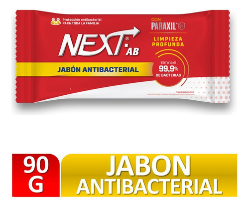 Next Jabón Ab Antibacterial X90 G Limpieza Profunda Paraxil