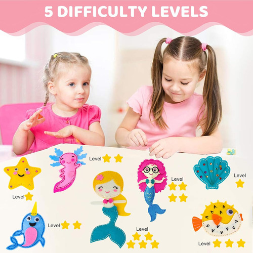 Sprout & Spark Studio Kit De Costura Para Niños, Juego De Br