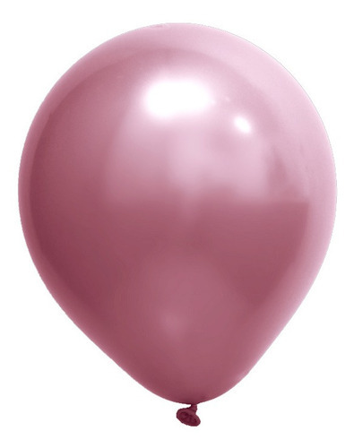 Balão Cromado Art-latex 16pol 12und Cor Rosa