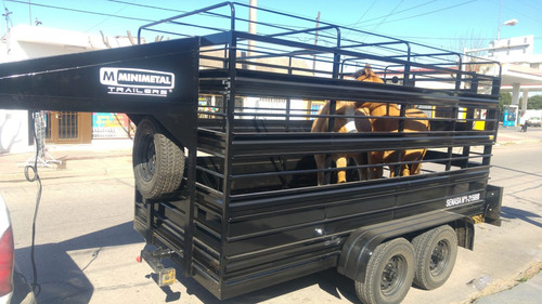 Imagen 8 de 8 de Minimetal Fabrica Trailer Cuello Cigüeña Para Animales Lcm