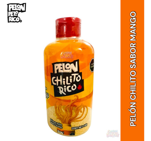 Dulce Pelon Pelo Rico Chilito En Polvo Sabor Mango 140g