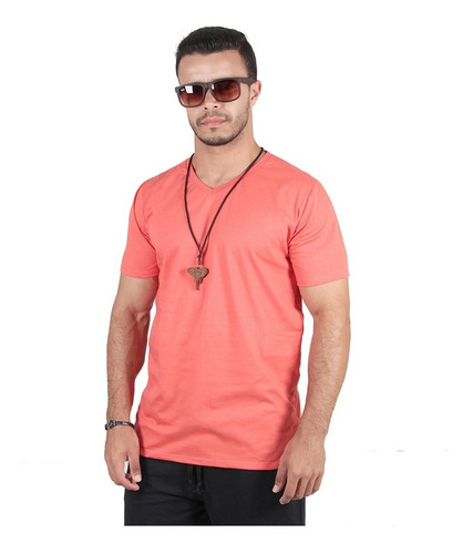 Imagem 10 de 10 de Kit C/3 Un Blusa Camisa Camiseta Masculina Gola V Baratas