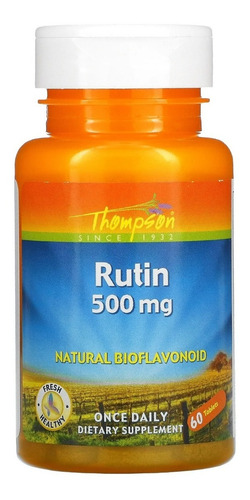 Thompso Rutina 500 Mg Bioflavonoide Y Antioxidante 60cps Sfn