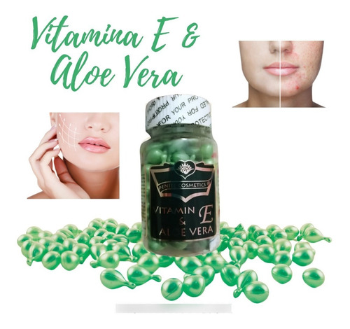 Vitamina E Y Áloe Vera Capsula Para Rostro Anti Edad Peniel 