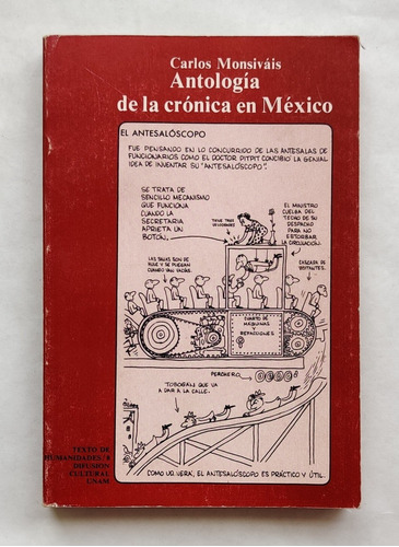 Libro Antología De La Crónica En México, Carlos Monsiváis