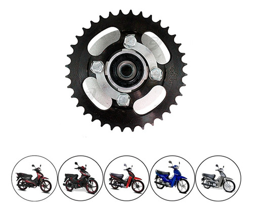 Sprocket Completo 36 Dientes Paso 428 Italika Ar110 2015 Rmb