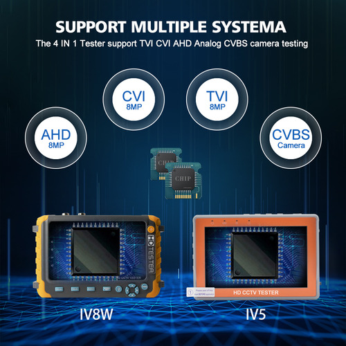 5probador De Cámara De Seguridad Cctv 4k De 8mp, Monitor
