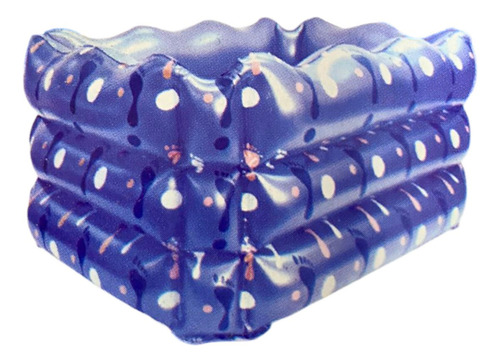 Tina Spa Relajante Para Pies Pedicura Portátil Inflable Rosa Color Azul