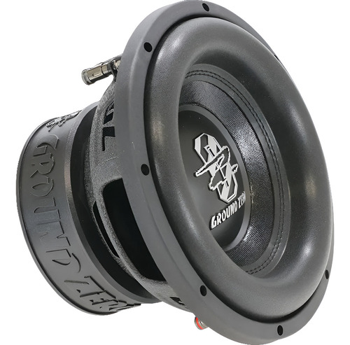 Subwoofer Ground Zero 10'' Radioactive 2+2 Ohms 600 Wrms Cor Preto