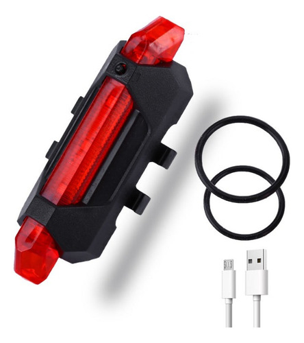 Set Luces Led Bicicleta Recargable Delantera Y Trasera Noche