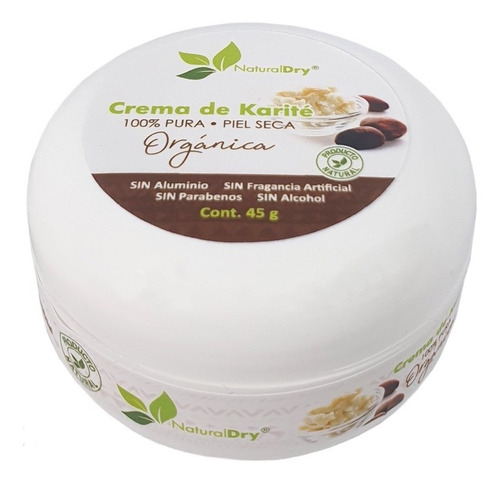 Manteca De Karité Orgánica 45g Naturaldry