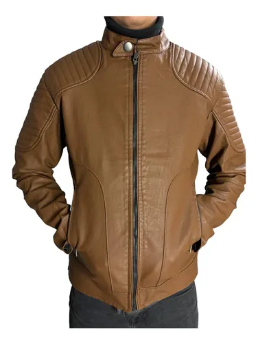 Chamarra de vinil para hombre hotsell