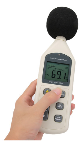 Medidor De Sonido Digital Portátil Lcd Decibelios De 30-130