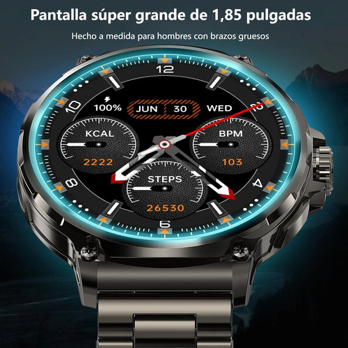 Ssb Reloj Inteligente Hombre 52mm Deportivo Bluetooth