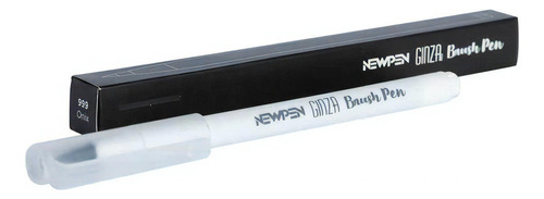 Caneta Brush Pen Ginza Pro Pen Brush Newpen Cor 999 - Preto Onyx