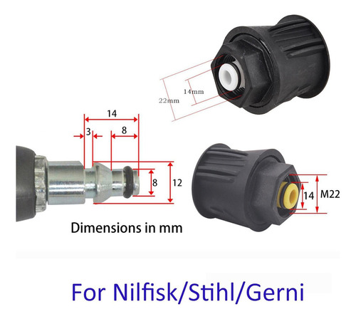 2x Adaptador De Manguera De Limpieza De Para Manguera De
