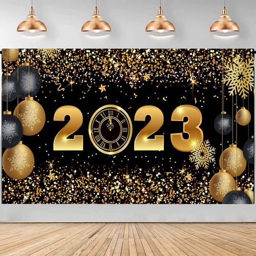 Cartel De Decoración De Fiesta De Año Nuevo 2023, Fondo De F