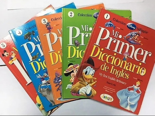 Coleccion Disney Bilingue Mi Primer Diccionario Palabras Num