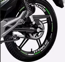 Comprar Kit Adesivo Friso Refletivo Honda Titan 160 + 8 Internos