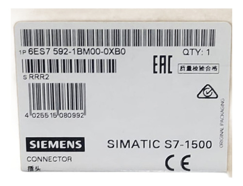 Siemens 6es7592-1bm00-0xb0 Simatic S7-1500, Conector Frontal