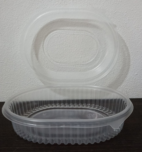 Bandeja De Plastico Descartable 105 Tapa Bisagra X40unidades