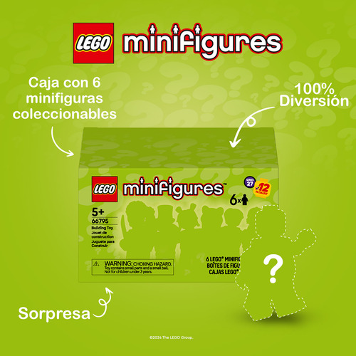 Série 27 de minifiguras LEGO® (pacote com 6) 66795; pacote múltiplo de bonecos surpresa colecionáveis