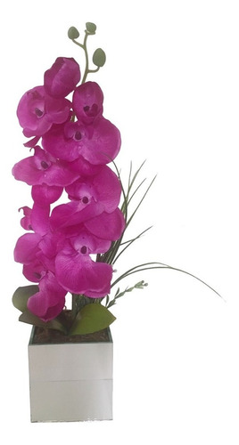 Arranjo Orquideas Rosa Pink Decoração Completo Pronto Uso