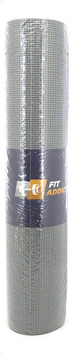 Colchoneta Yoga Mat Gimnasia Pilates 5 Mm Enrollable Pvc Color Gris