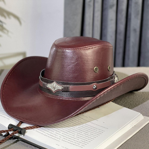 Sombrero De Vaquero Con Correa Ajustable Para La Barbilla,