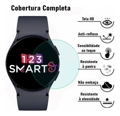 2 Peliculas Protetora De Vidro Temperado Compativel Com Galaxy Watch 5 Pro 45mm R920 R925