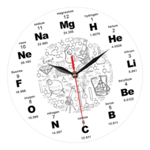 Reloj De Pared Moderno De Ciencia, Reloj Decorativo Que No