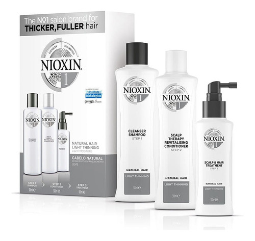 Kit Nioxin Sistema 1 - Shampoo E Cond 300ml + Leavein 100ml