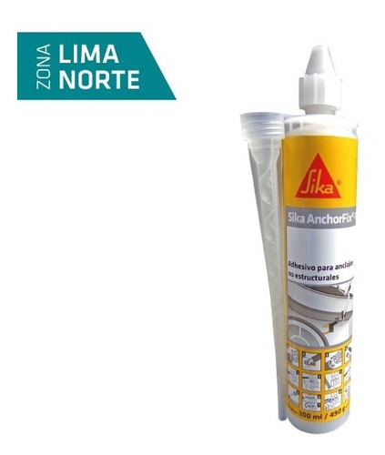 Adhesivo Expóxico Para Anclajes Sika Anchorfix-2x300 Ml