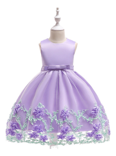 Vestido Infantil Para Niñas, Verano 2023, Princesa, Falda Hi