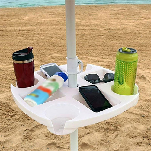 Bandeja De Mesa Para Sombrilla De Playa, Reutilizable, Con