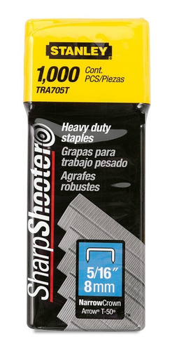 Grapas Para Engrapadora Industrial Stanley Tra705t 5/16 X 1000 Unidades